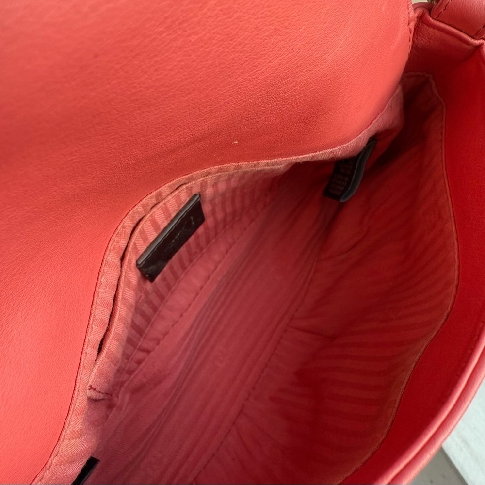 Fendi Pink Leather Fendista Crossbody Pochette - Picture 9 of 10